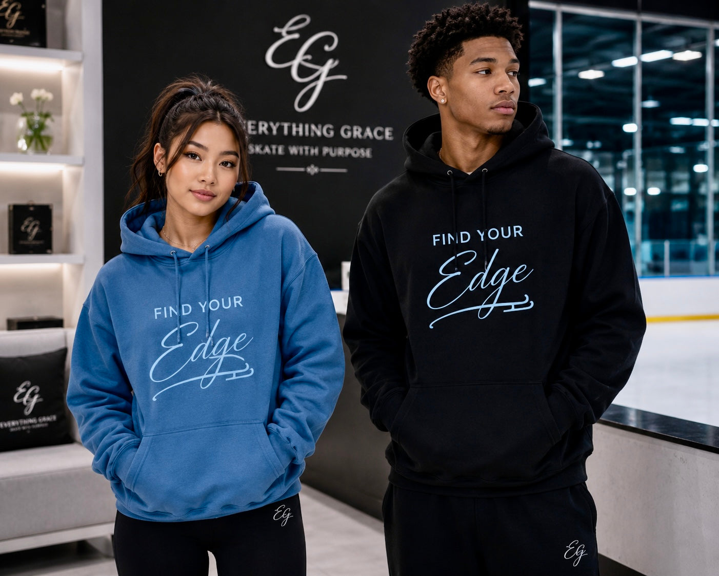 "Find Your Edge" Adult Unisex Hoodie