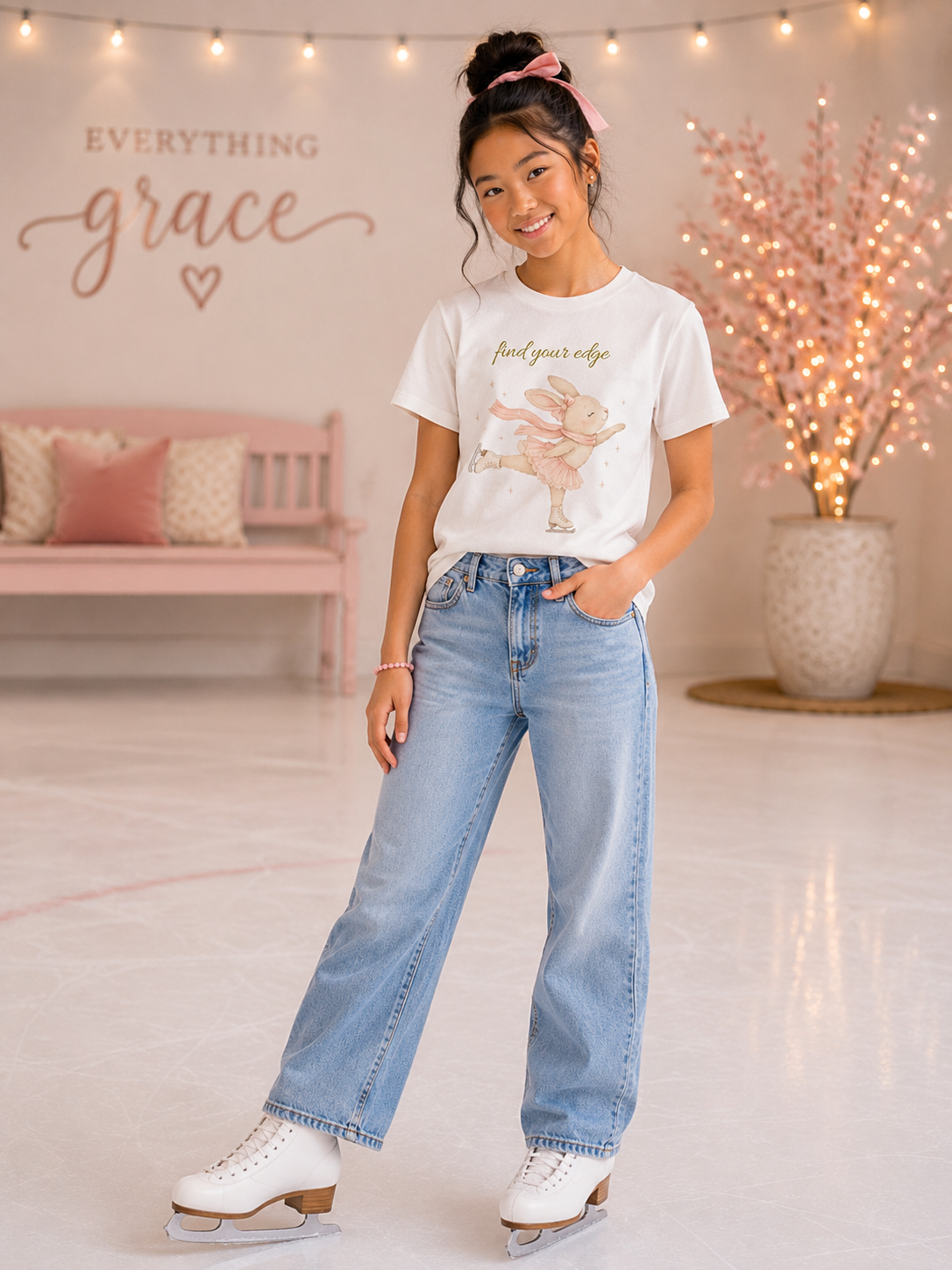 Foxy Finds Her Edge" Youth T-Shirt
