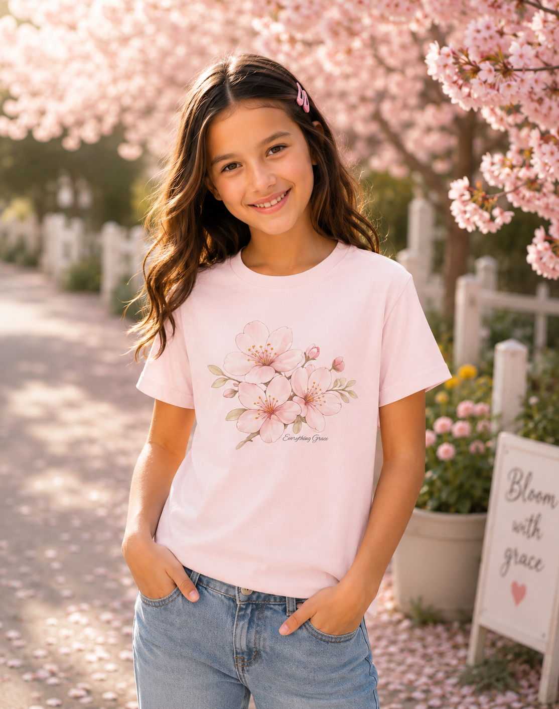 Cherry Blossom Youth Tee