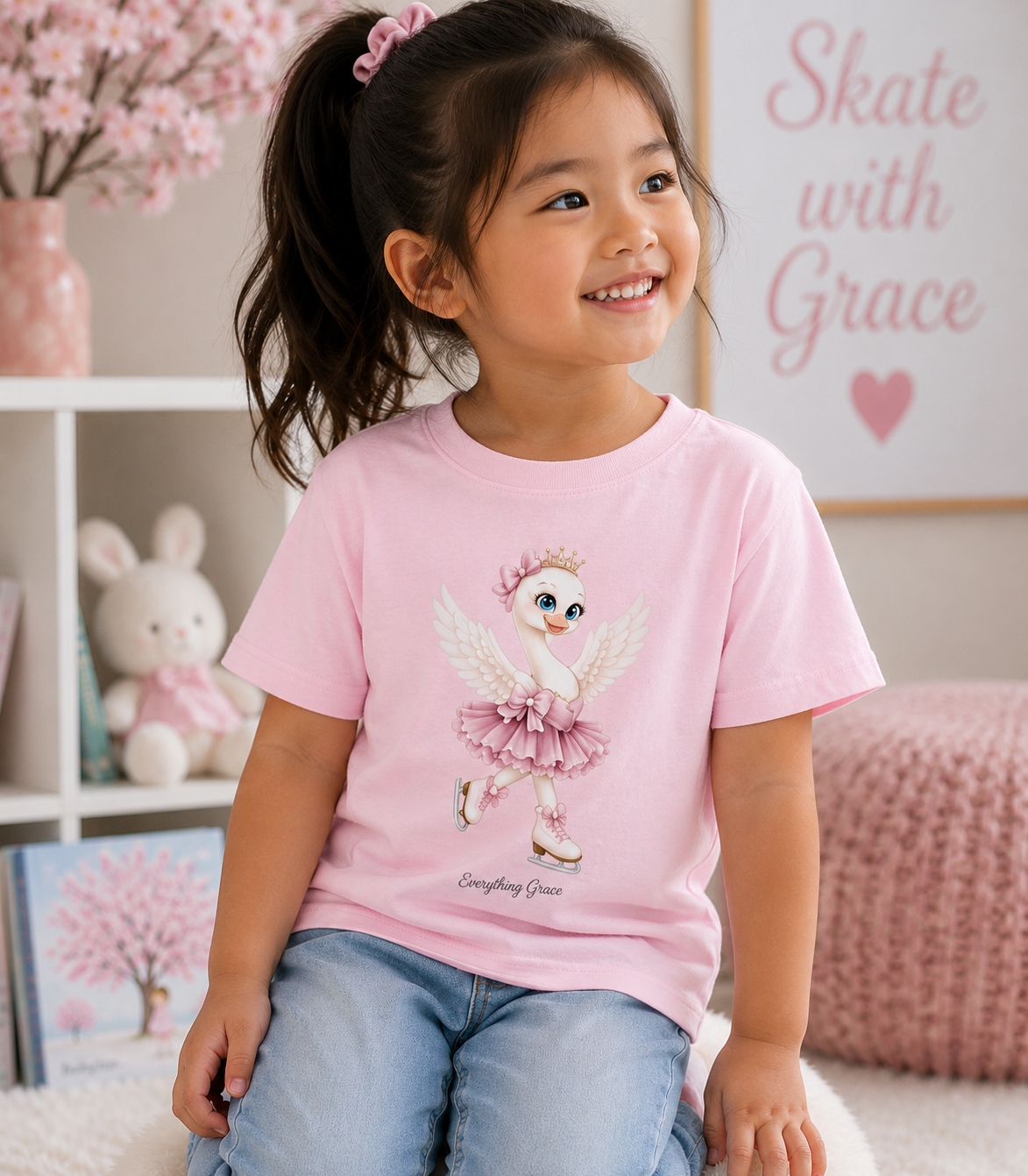 Sylvie Swan- Toddler T-Shirt