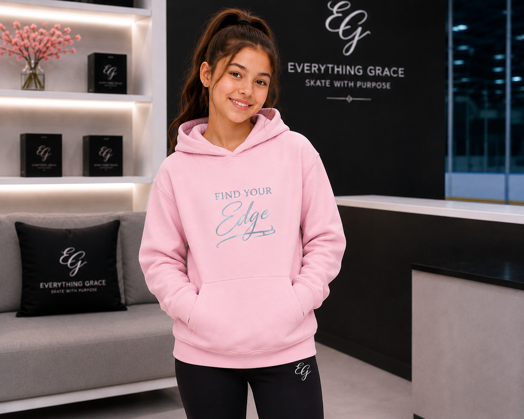 “Find Your Edge” Youth Hoodie-Blue Mist Edition