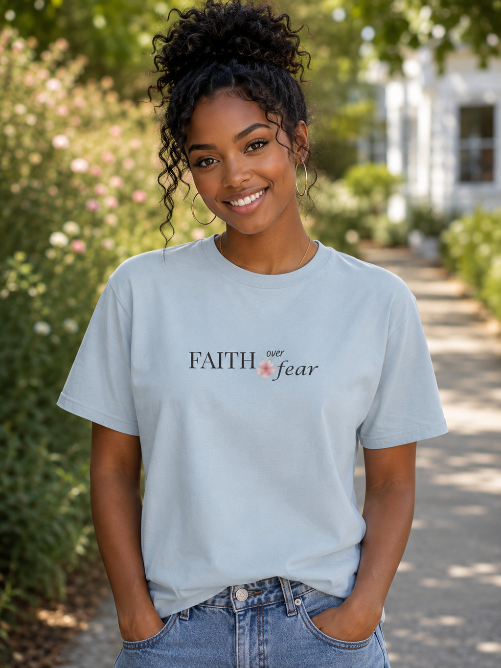 "FAITH over Fear"  Women's T-Shirt