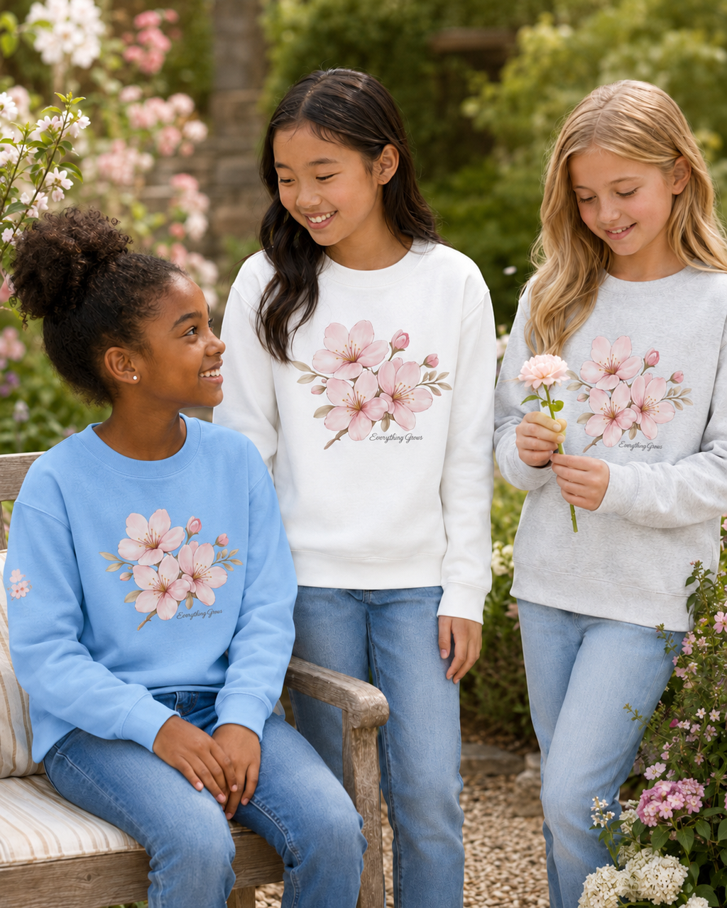 Cherry Blossom Youth Sweatshirt