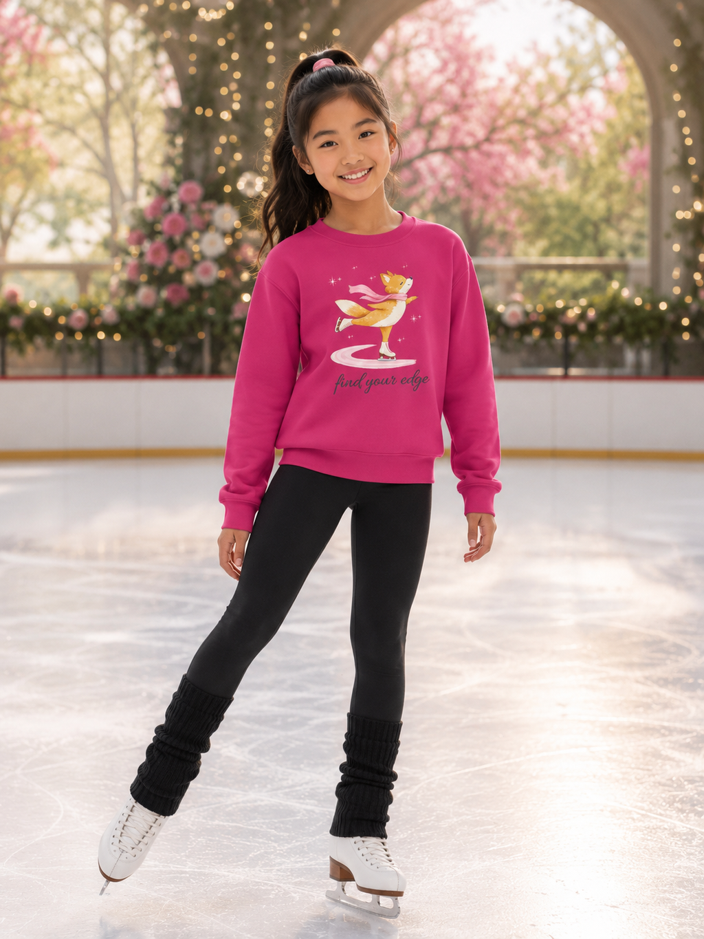 Fiona Fox "Find Your Edge" Youth Sweatshirt  (light Colors)