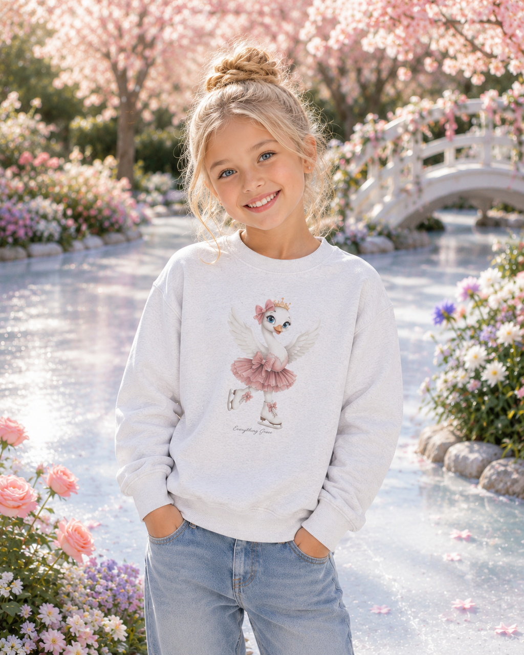 Sylvie Swan -Youth Sweatshirt