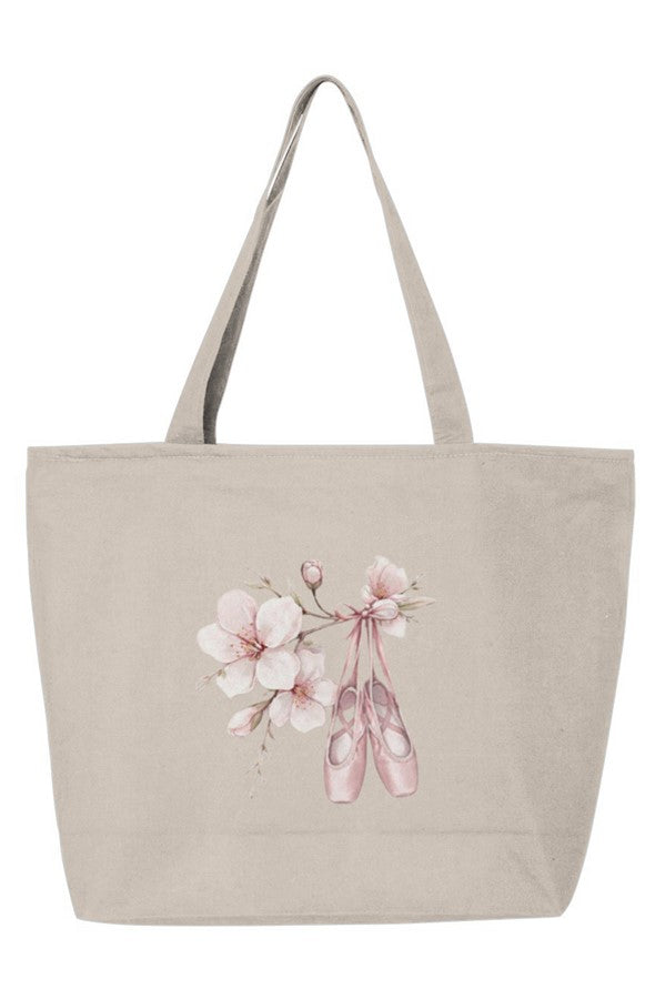  Ballet Bouquet Zippered Tote