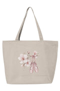  Ballet Bouquet Zippered Tote