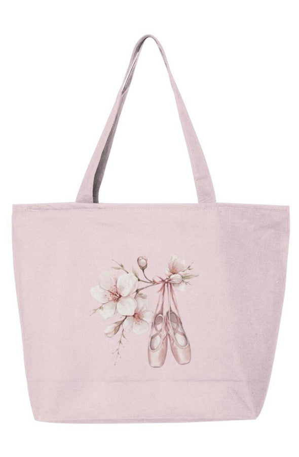  Ballet Bouquet Zippered Tote