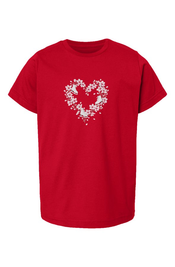 Blossom Heart "Ice Skates" Youth T-shirt