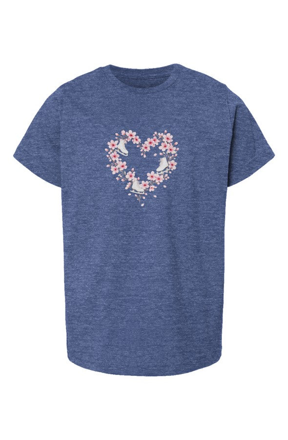 Blossom Heart "Ice Skates" Youth T-shirt