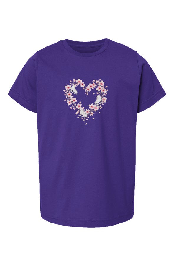 Blossom Heart "Ice Skates" Youth T-shirt
