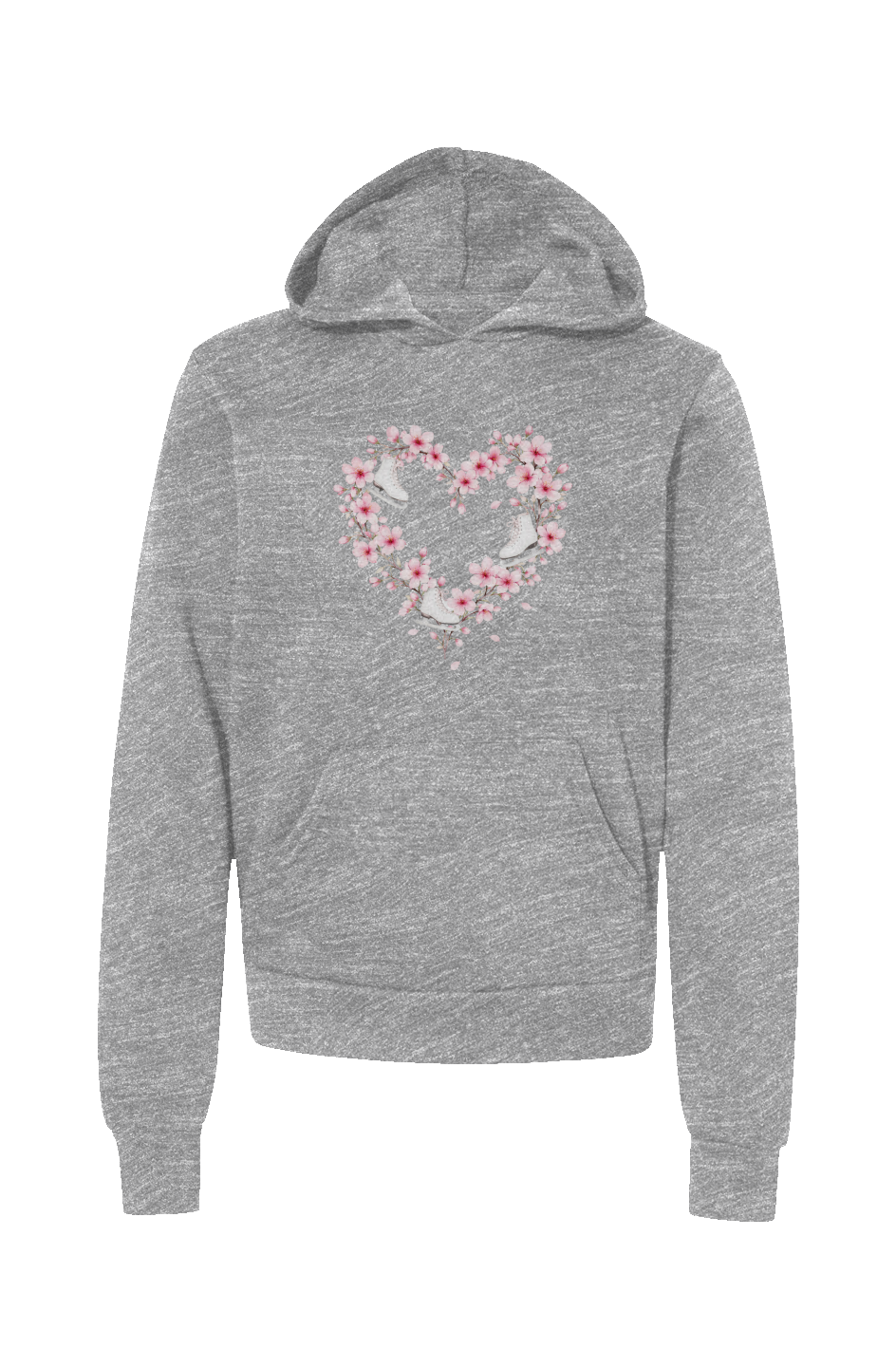 "Blossom Heart Skates" Youth Hoodie