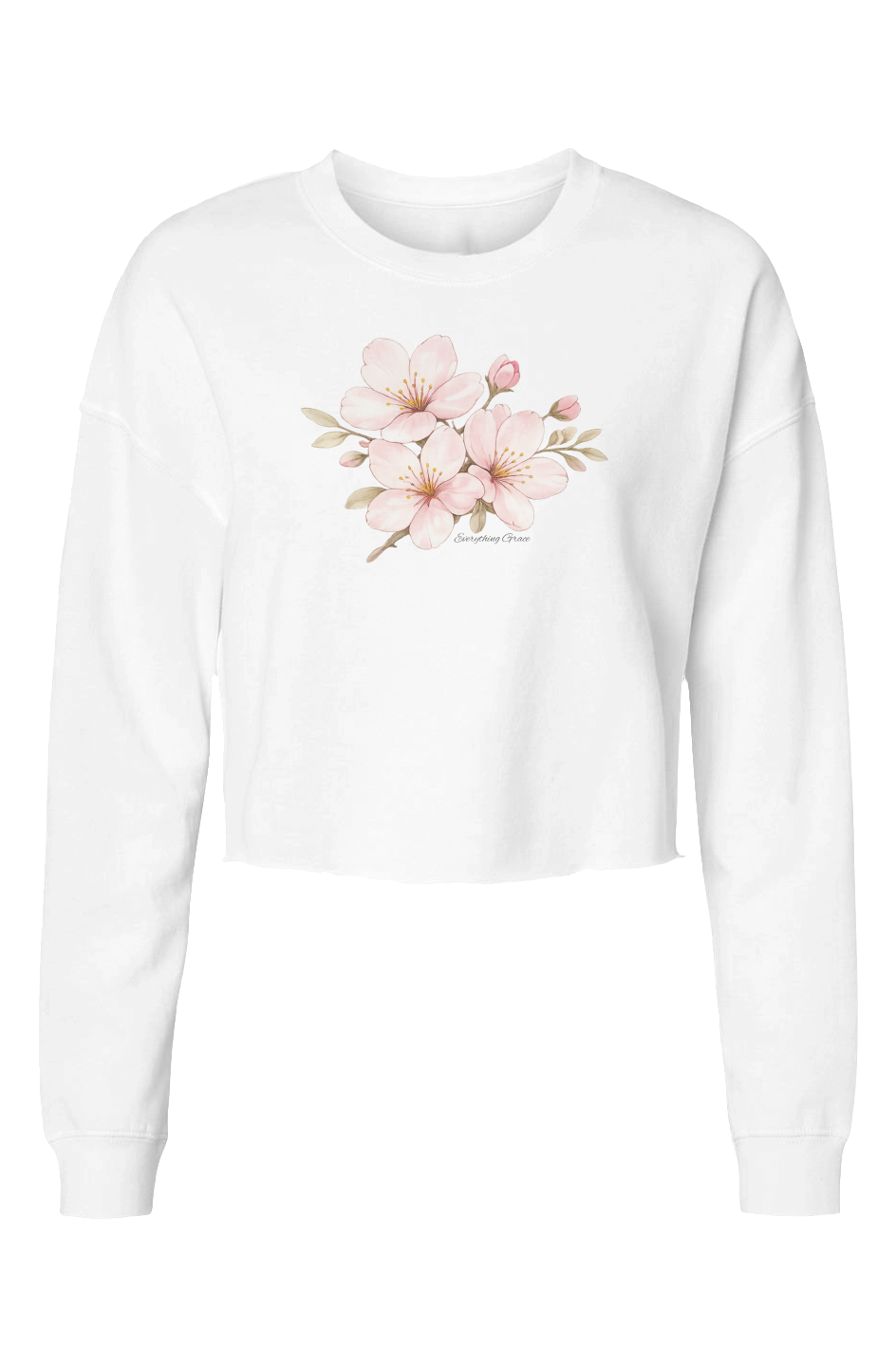 Cherry Blossom Crop Sweatshirt