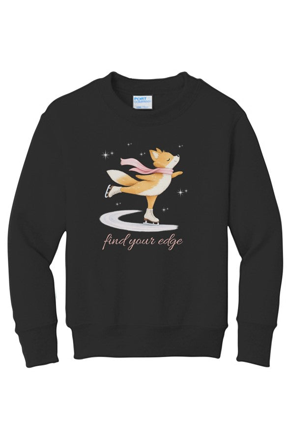 Fiona Fox quot Find Your Edge quot Youth Sweatshirt Dark C