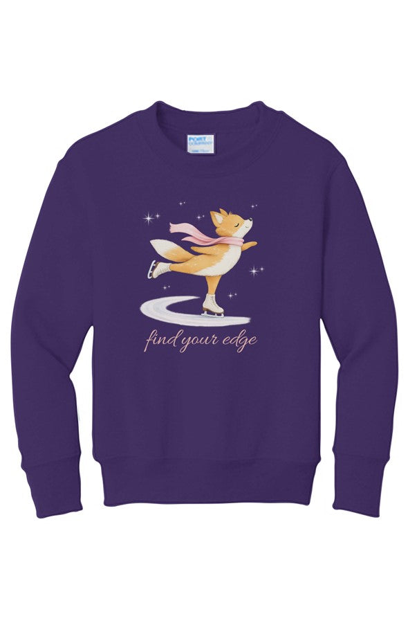 Fiona Fox quot Find Your Edge quot Youth Sweatshirt Dark C