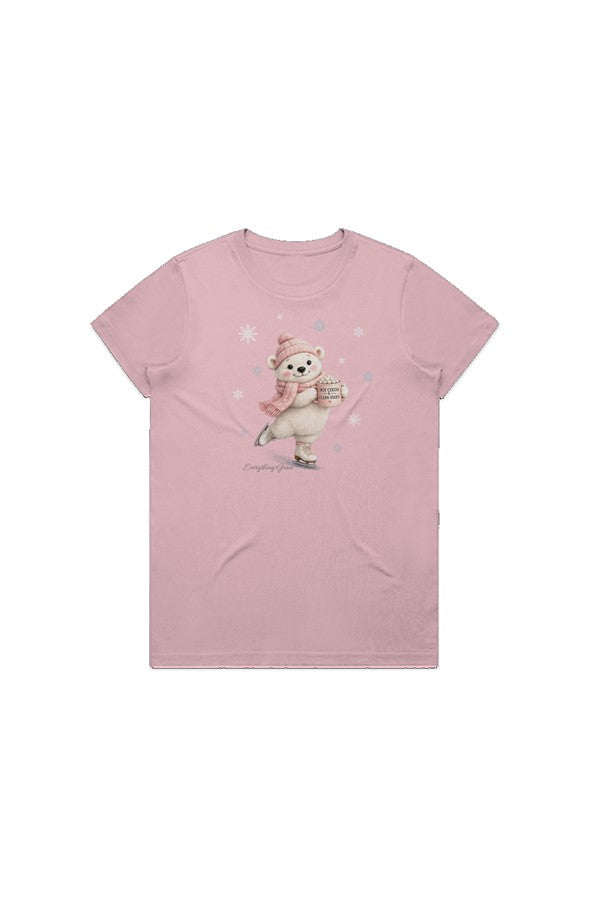 Cocoa Bear Maple Tee