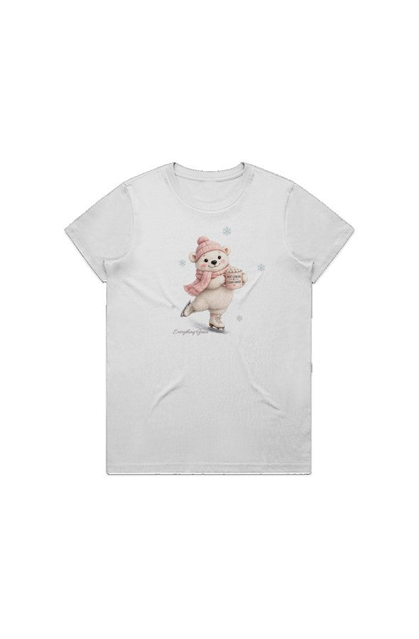 Cocoa Bear Maple Tee