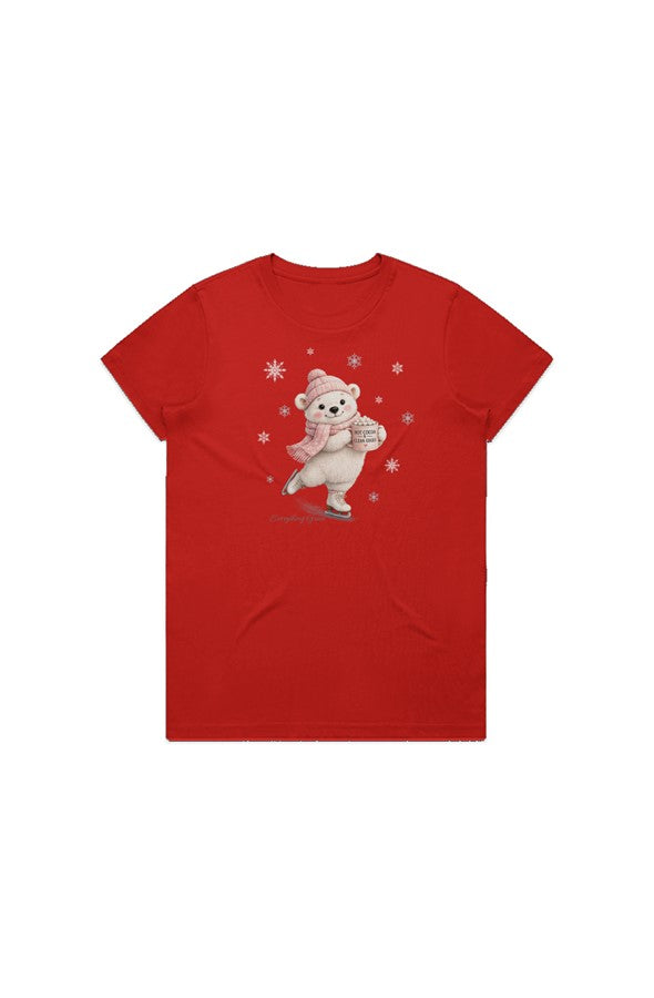 Cocoa Bear Maple Tee