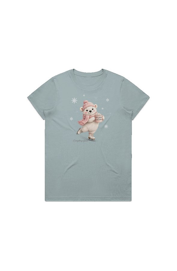 Cocoa Bear Maple Tee