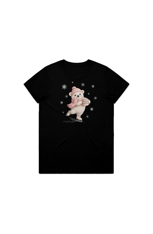 Cocoa Bear Maple Tee
