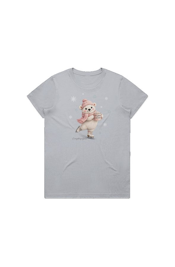 Cocoa Bear Maple Tee