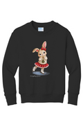 Hunny Bunny Christmas Tree Figure Skating youth Sweatshirt