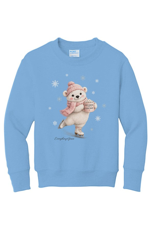 Cocoa Bear |Figure Skating -Youth Sweatshirt