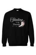 Skating Is My Therapy Adult Sweatshirt
