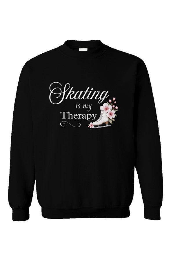 Skating Is My Therapy Adult Sweatshirt