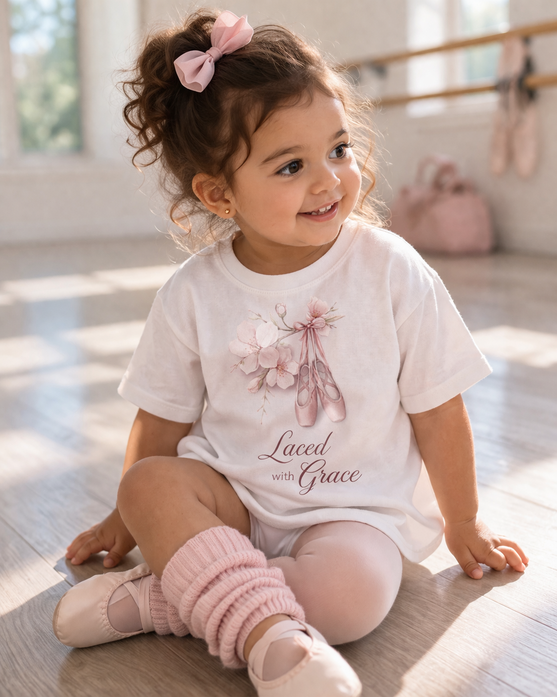 Laced with Grace "Ballet Shoes" Toddler Tee
