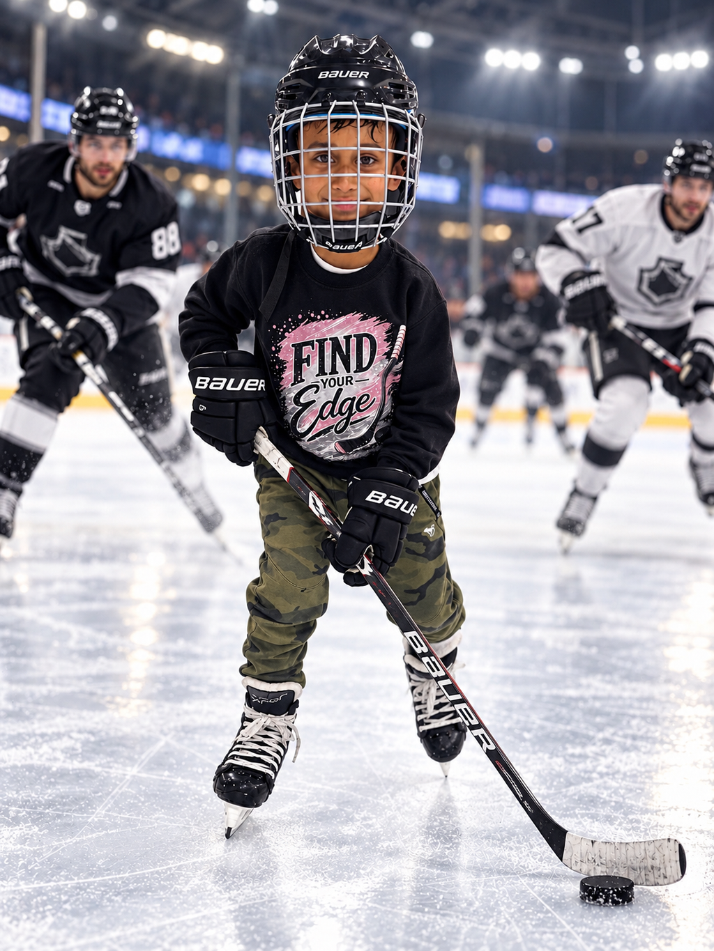 Find Your Edge | Youth Hockey Unisex Sweatshirt