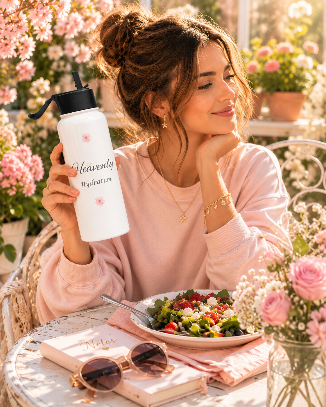 Hope and Hydration- Everything Grace  -Water Bottle