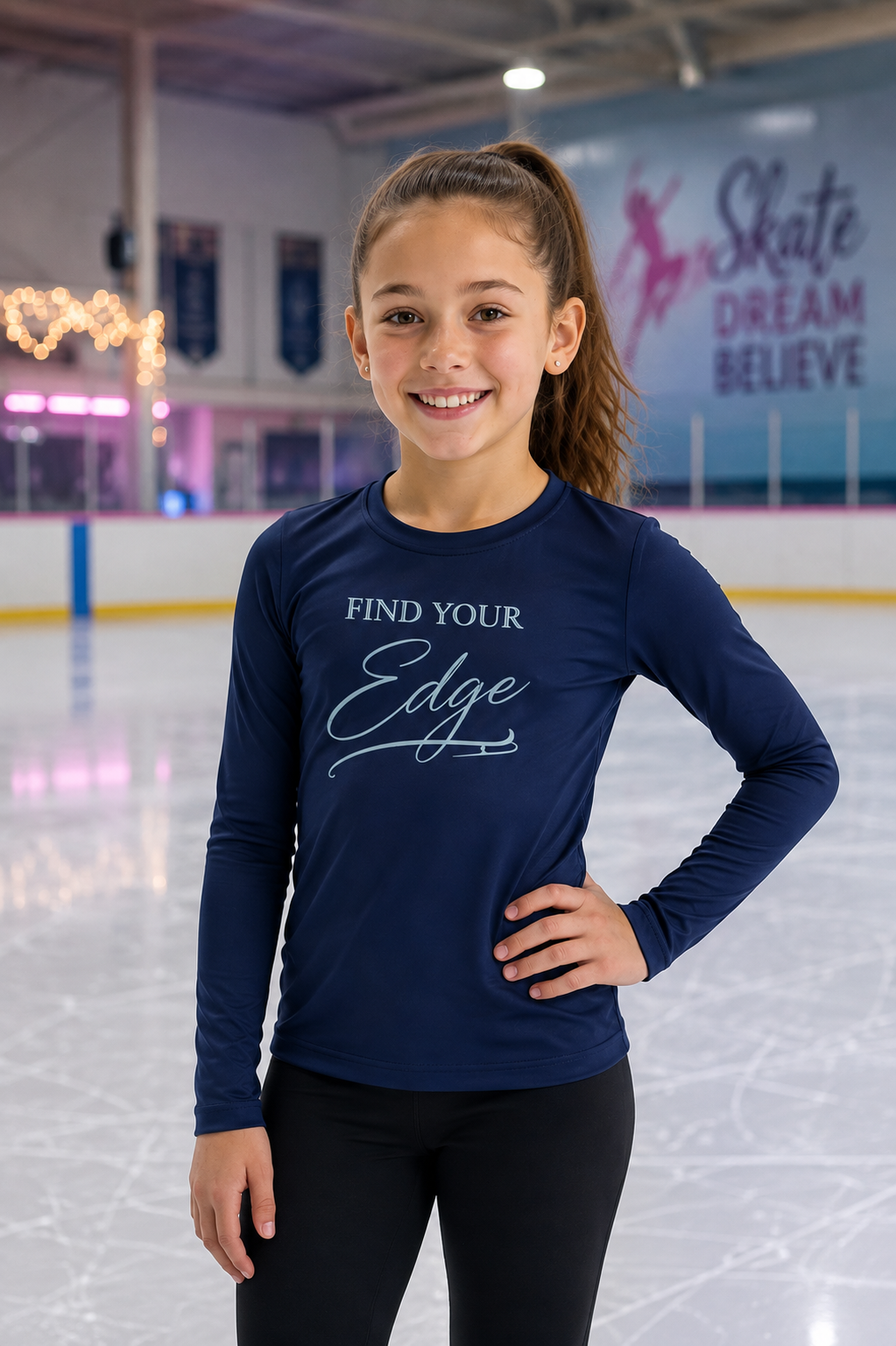 Find Your Edge |Youth Performance Long Sleeved -T Shirt unisex