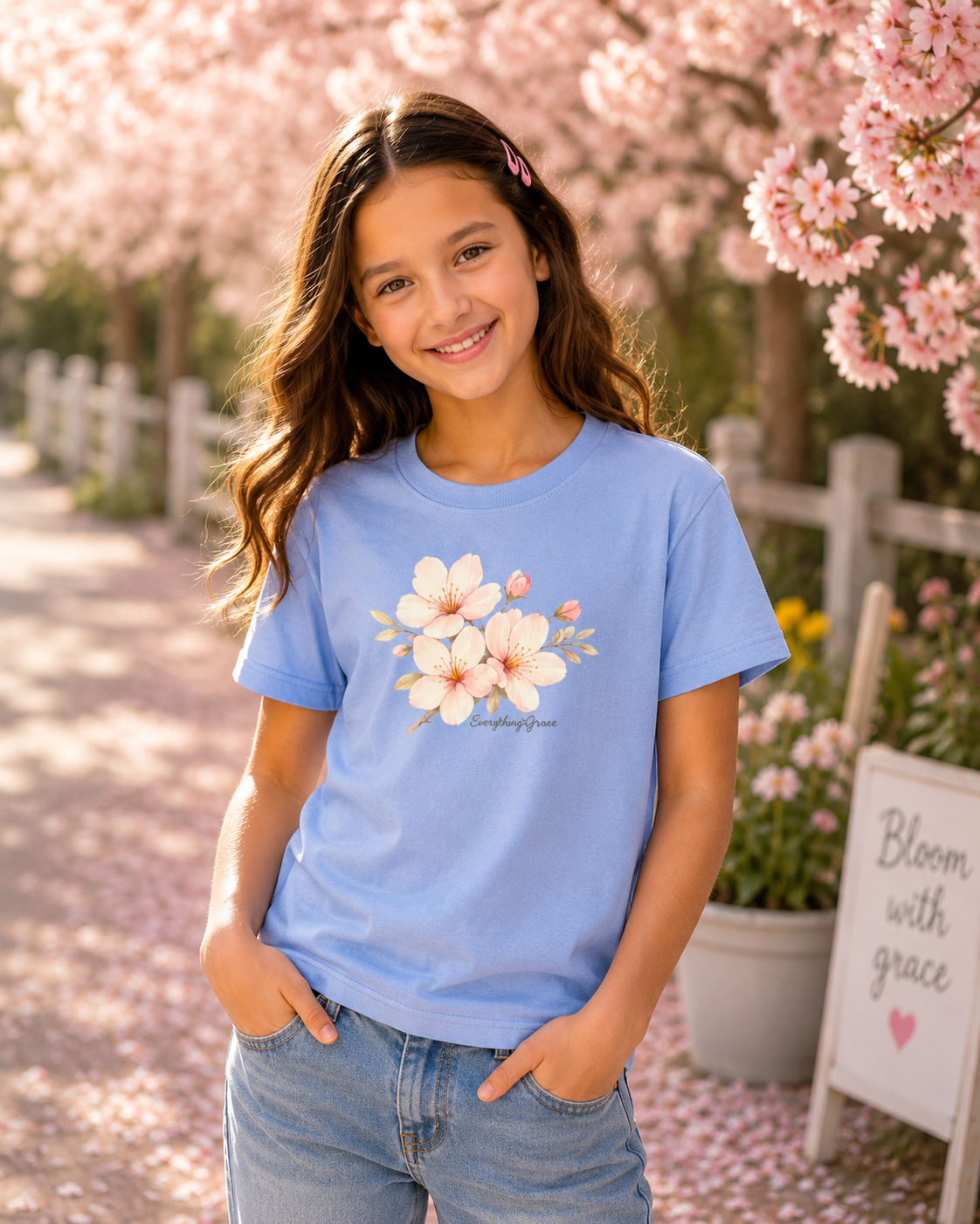 Cherry Blossom Youth Tee