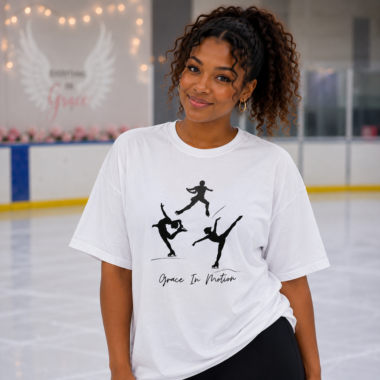 Grace In Motion Trio | Figure Skating -Adult T-Shirt- Unisex Fit