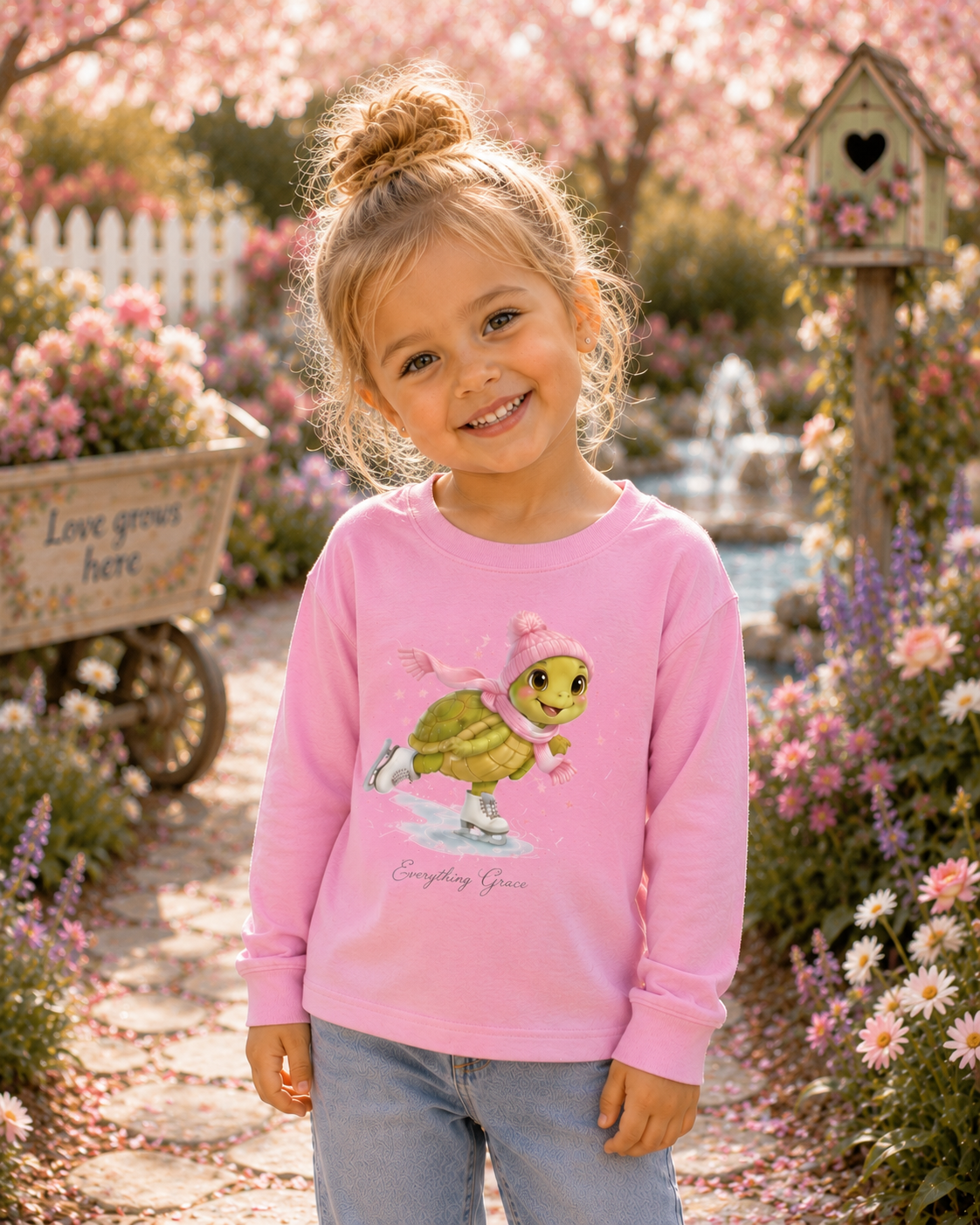 Tilly Turtle Toddler -Long Sleeved T Shirt