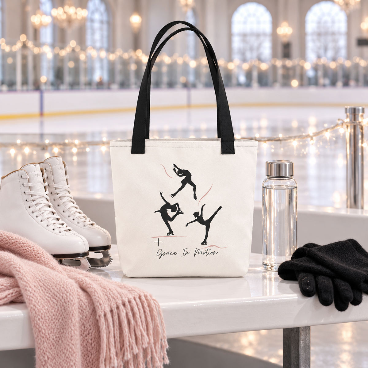 Grace In Motion Figure Skating Trio | Small  Tote