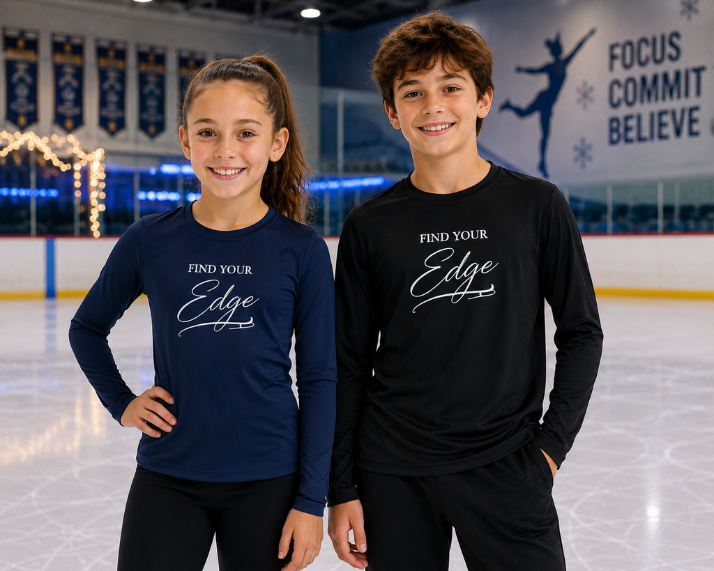 Find Your Edge |Youth Performance Long Sleeved -T Shirt unisex