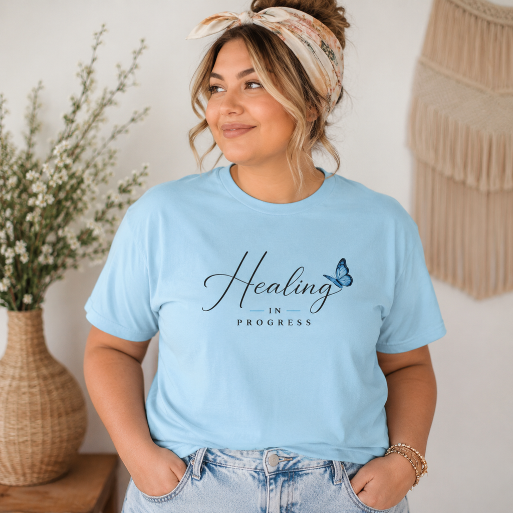 "Healing In Progress Butterfly" - Adult T-Shirt