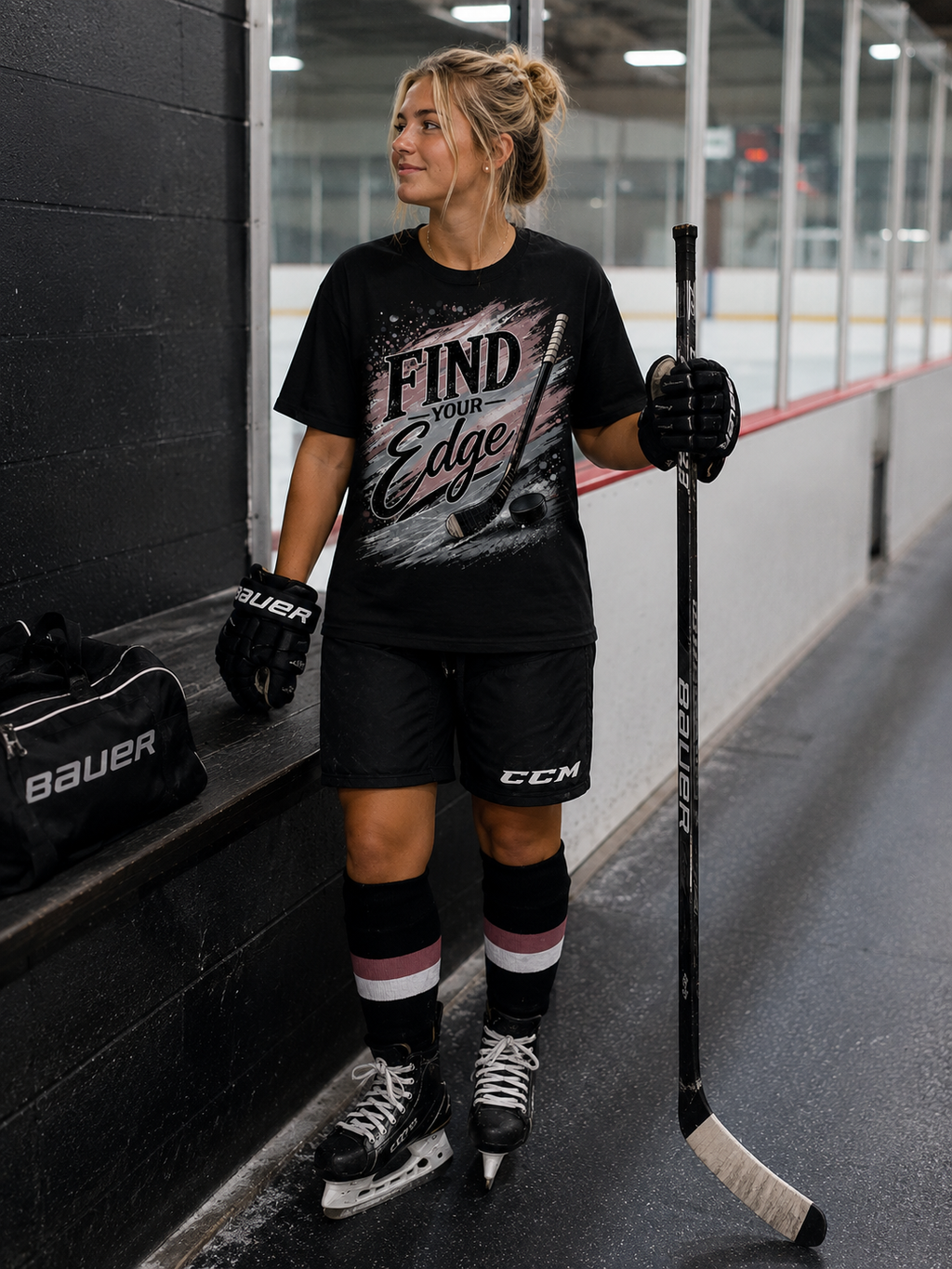 "Find Your Edge" - Youth Hockey Unisex T-Shirt