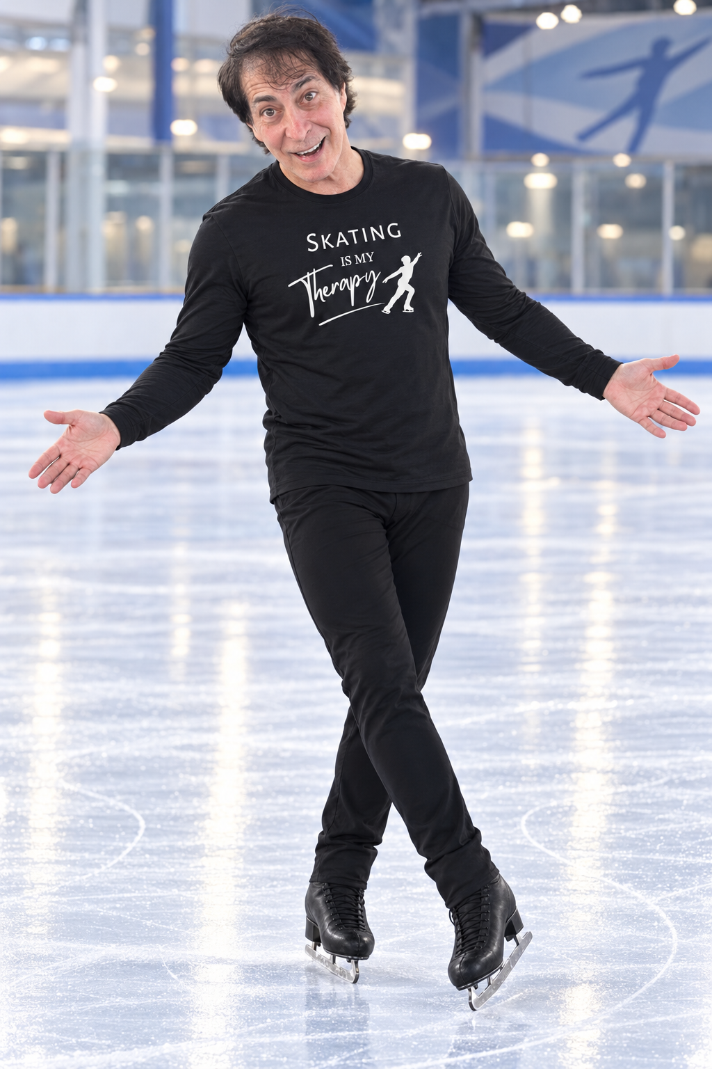 Skating Is My Therapy | Men's Long Sleeved T-Shirt