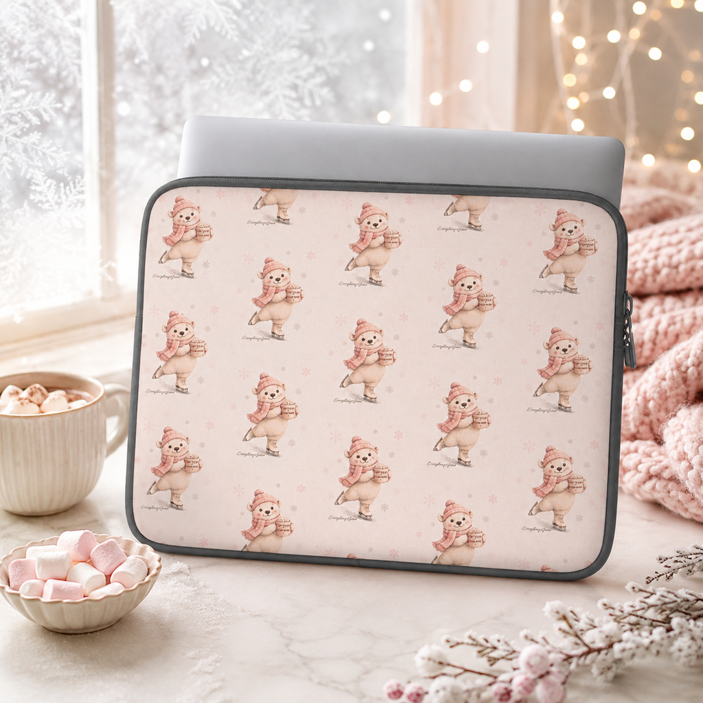 Cocoa Bear Figure Skating | Laptop Cover