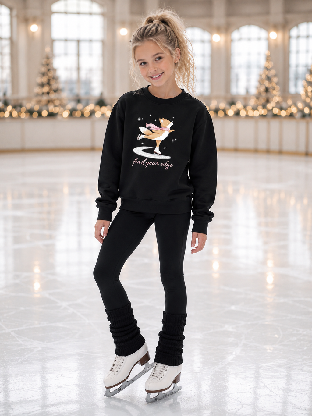 Fiona Fox  "Find Your Edge "Youth Sweatshirt