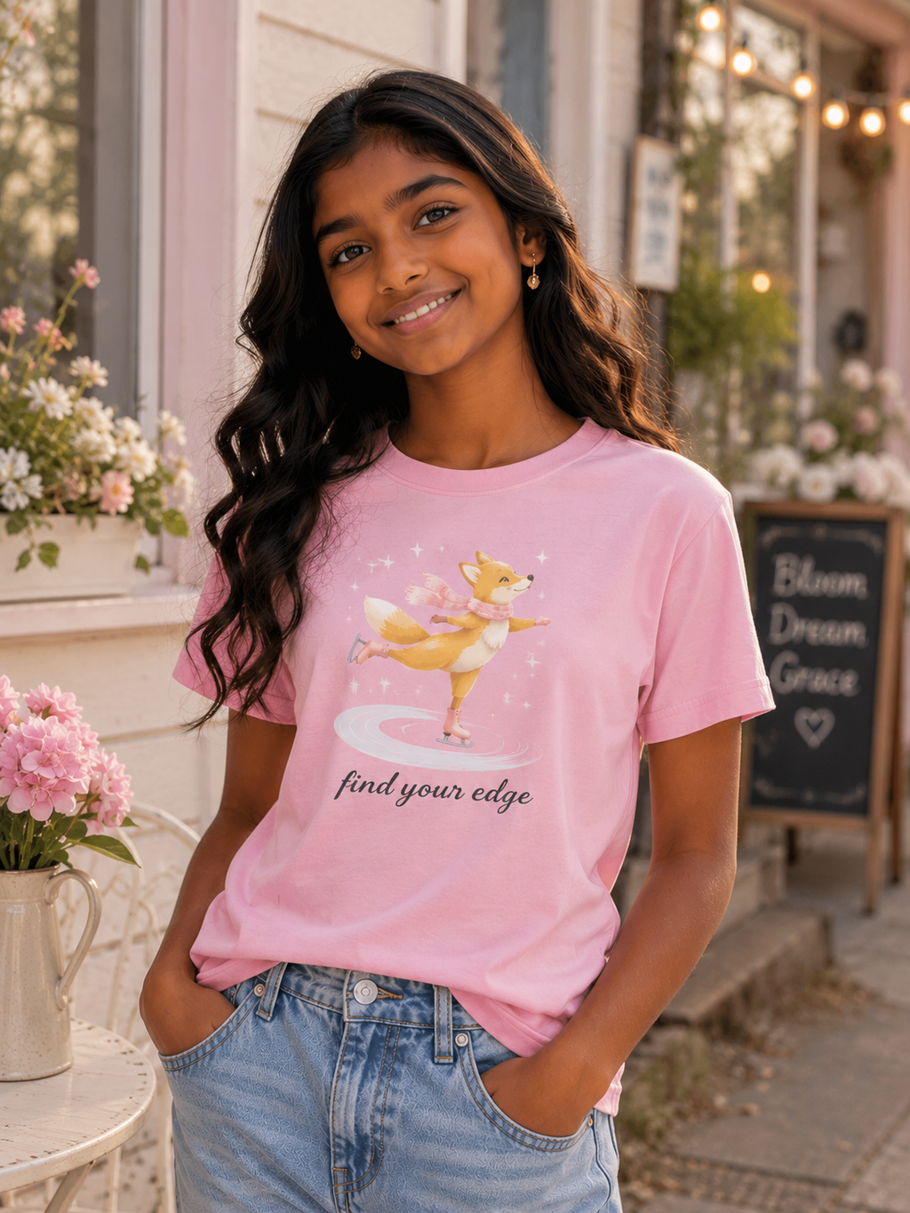 Fiona Fox "Find Your Edge" Youth T-Shirt (light colors)