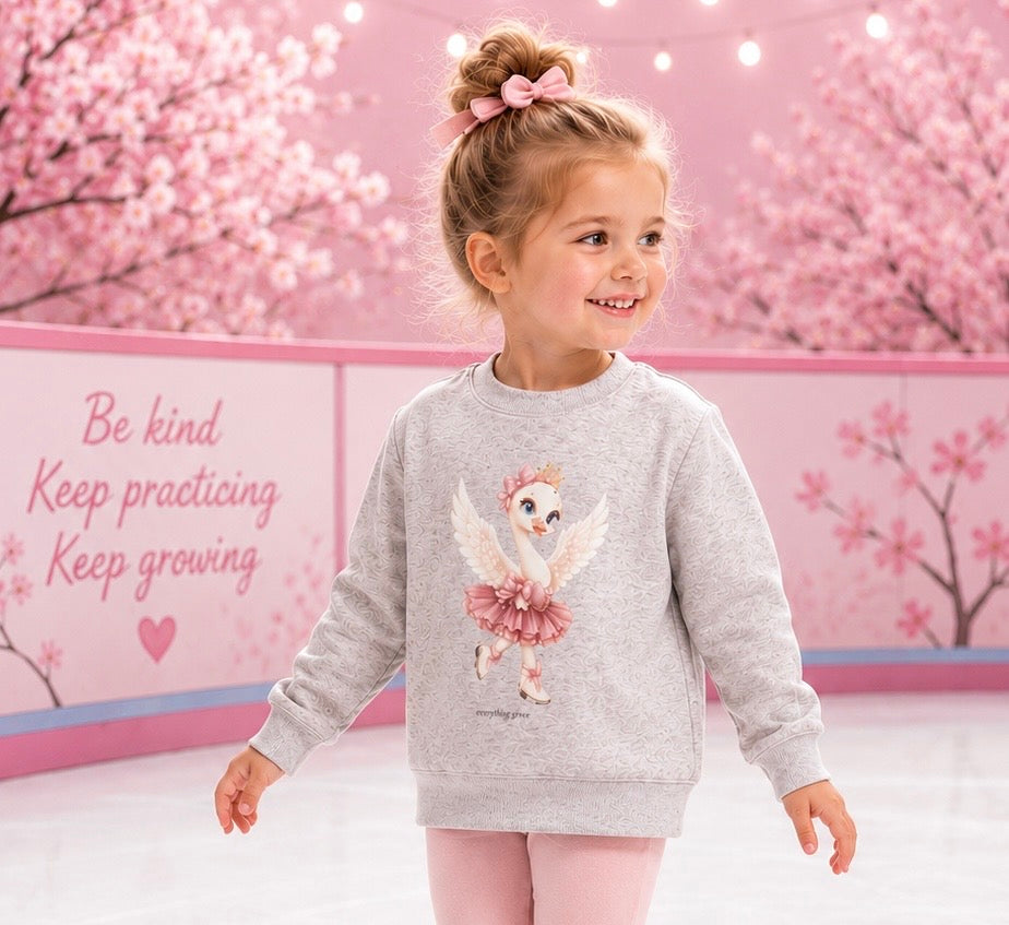 Sylvie Swan- Toddler Sweatshirt