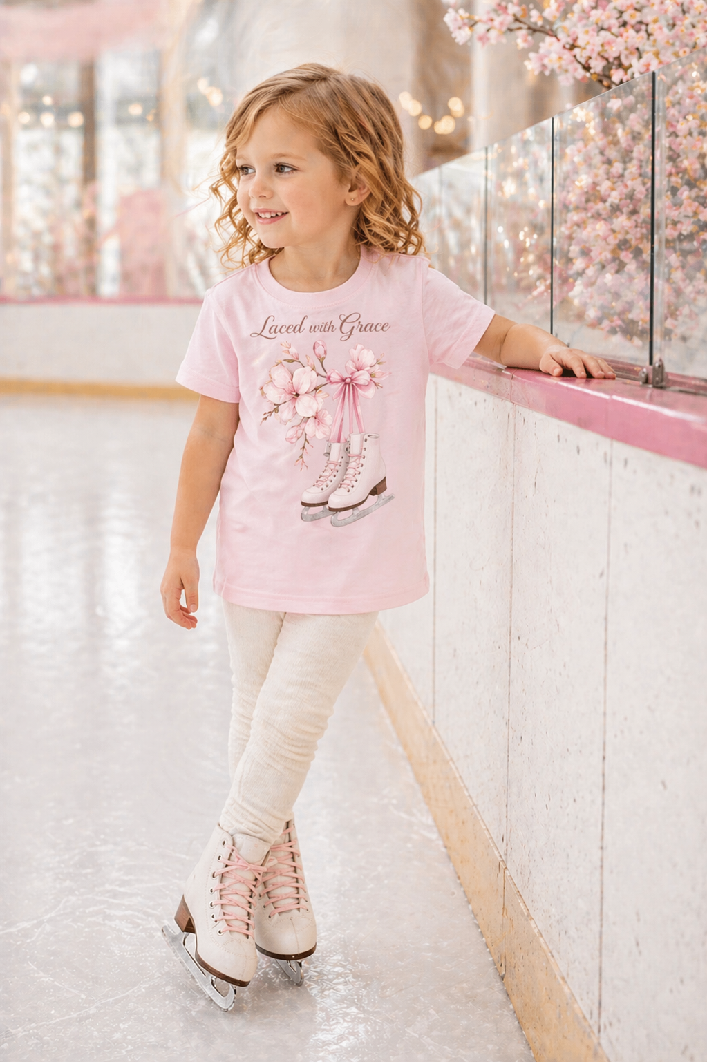 Laced with Grace "Ice Skates" Toddler Tee