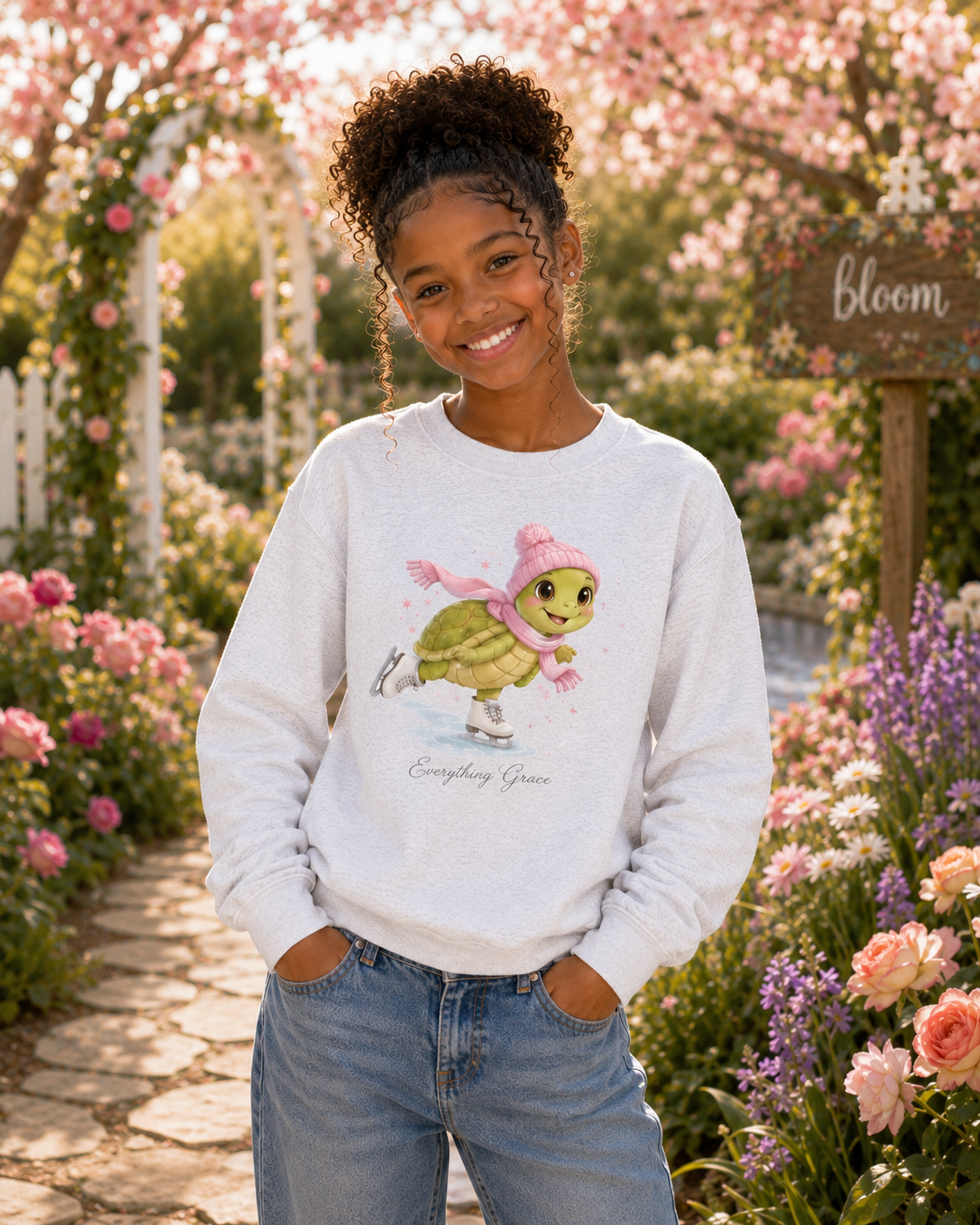 Tilly Turtle Youth Sweatshirt