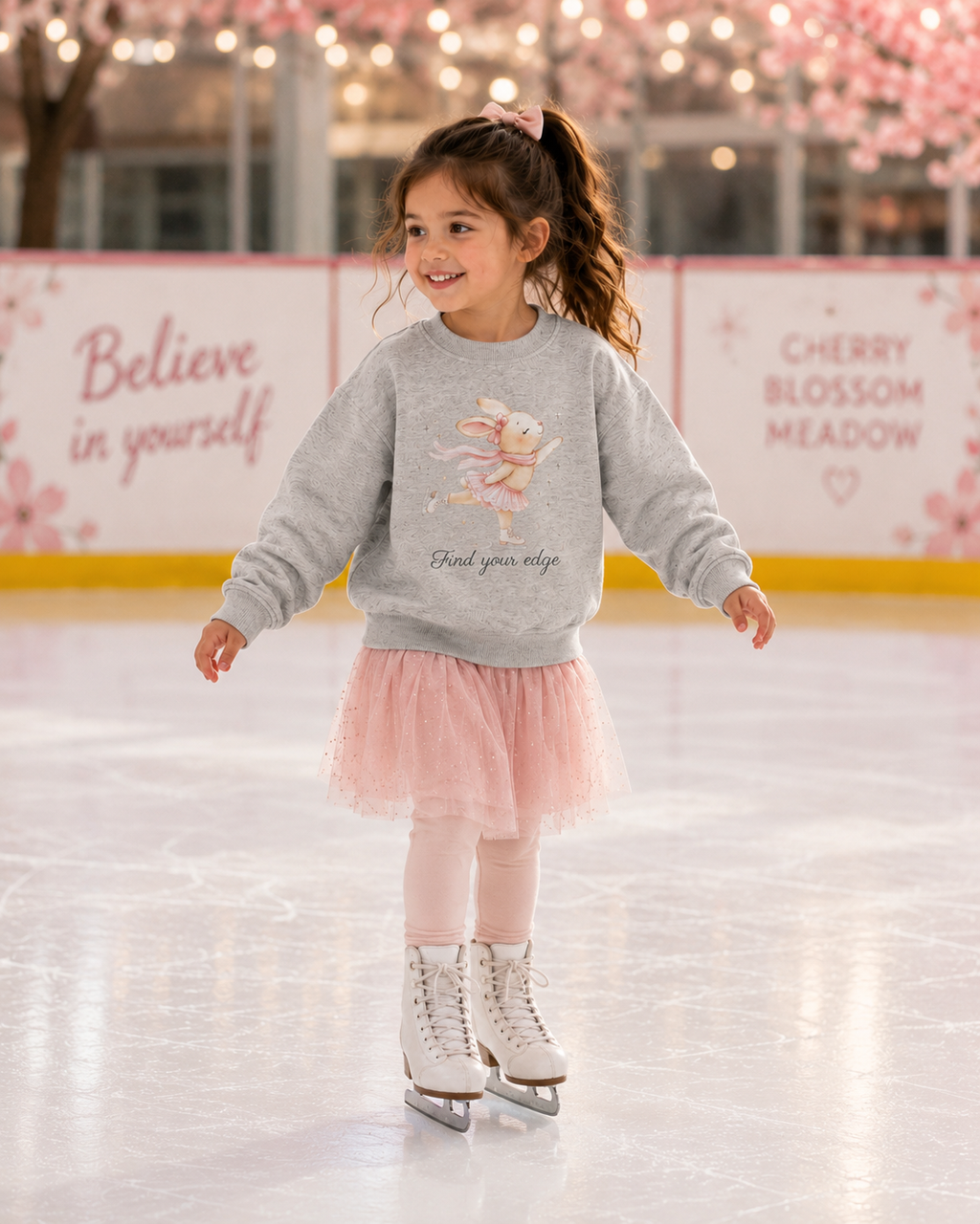 "Bunny Finds Her Edge" -Toddler Sweatshirt