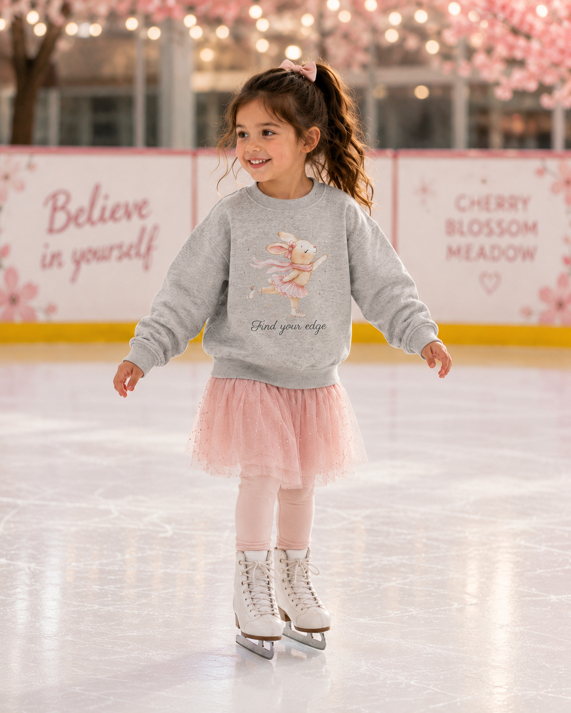 "Bunny Finds Her Edge" -Toddler Sweatshirt