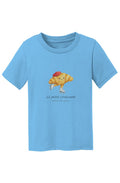 Le Petit Croissant Gracefully Skates -Toddler "White Skates" T-Shirt